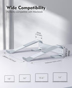 SOQOOL Laptop Stand for Desk, Computer Stand Riser for Desk, Ventilated - Image 4