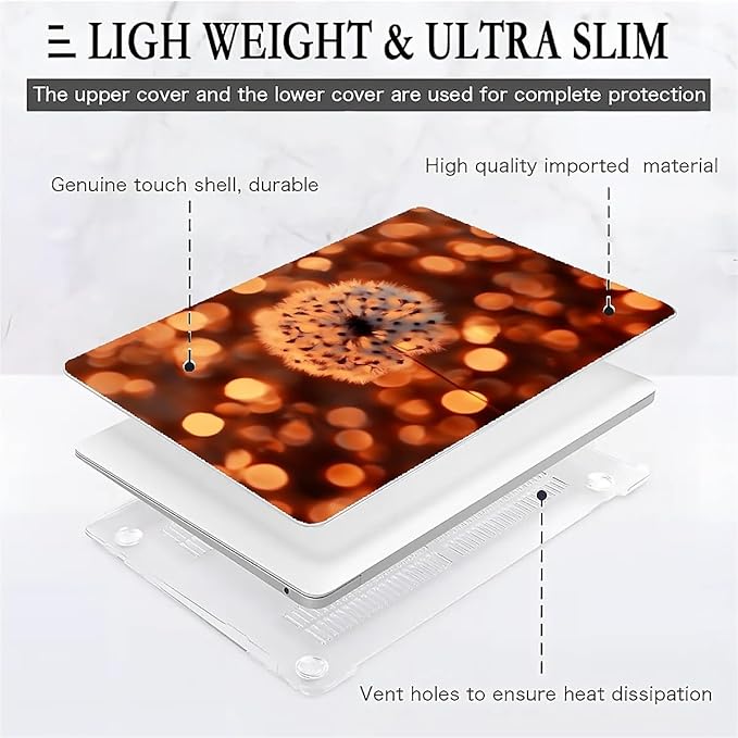 Compatible with MacBook Air 13.3 13.6 Inch Case 2022 2021 2020 2019 Plastic - Image 2