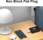 AC Adapter Power Cord 5ft, Super Slim Flat Plug Non Block Design, Figure 8 - Image 5