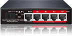 Poe Switch, 5 Port Gigabit PoE+ Switch, Cloud Managed Gigabit Ethernet Switch by STEAMEMO