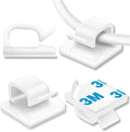 130 Pcs Cable Clips, Adhesive Cable Organizer Cord Holder Wire Clip Wire by suoundey