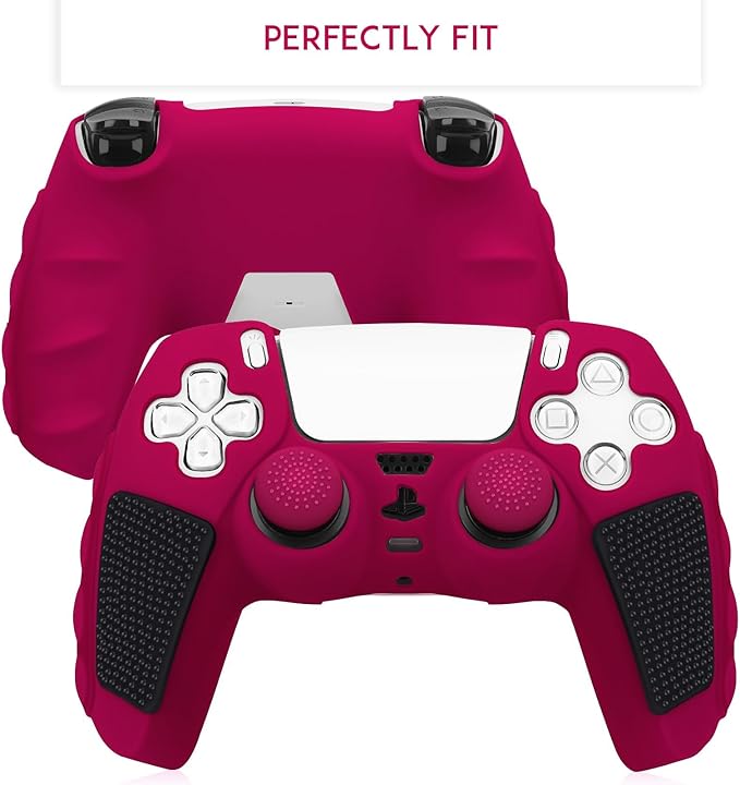 SIKEMAY Anti-Slip PS5 Controller Skin, Soft Thicken Non-Slip Studded Silicone - Image 2