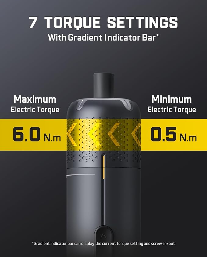 Fanttik S2 Pro Electric Screwdriver, Cordless Screwdriver Set, 7 Torque Settings - Image 2