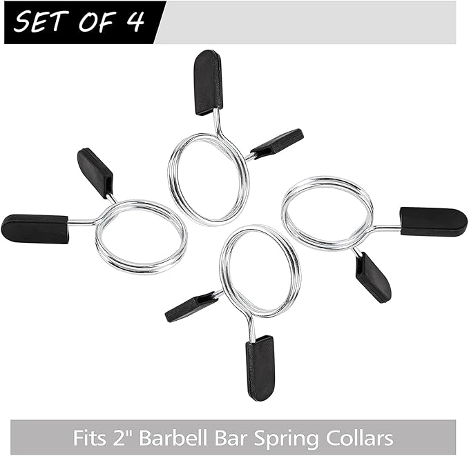 Barbell Clips Olympic Barbell Clamps Collars 2 Inches Weight Bars Lock Dumbbell - Image 3