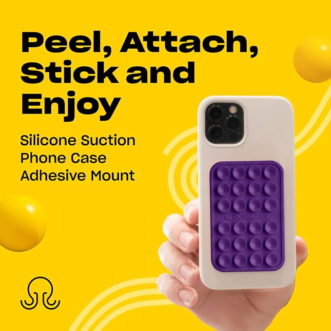 Classic - Silicone Suction Phone Case Adhesive Mount - Hands-Free, Strong Grip - Image 2