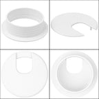20Pack 2" Black Desk Grommet, HNBun Wire Cable Hole Cover Plug Cap Insert - Image 6