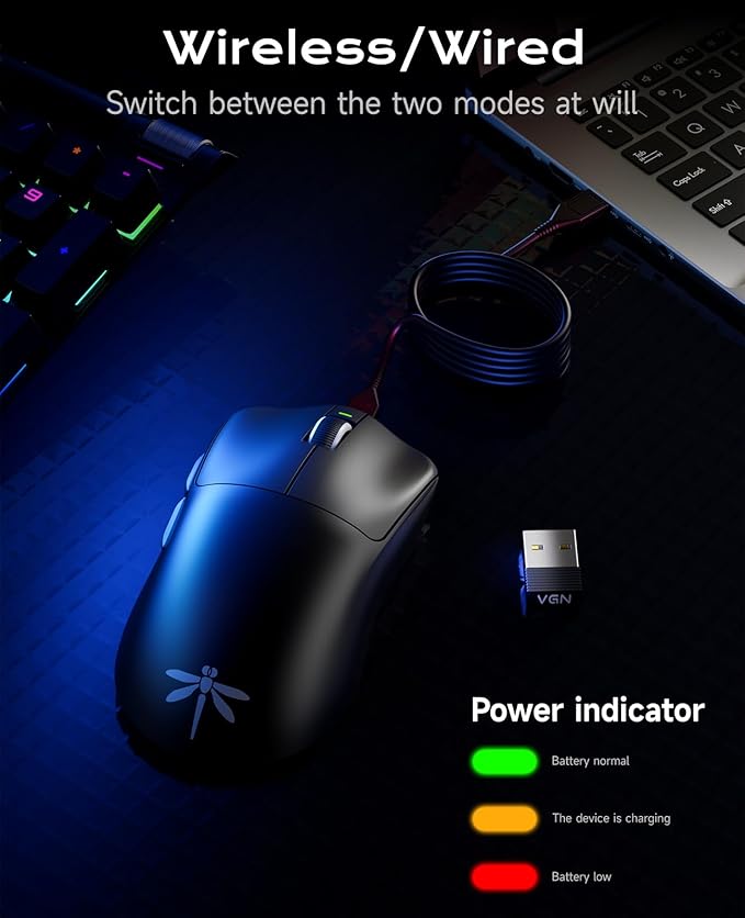 VGN F1 Pro Max Lightspeed Wireless Gaming Mouse - Image 6