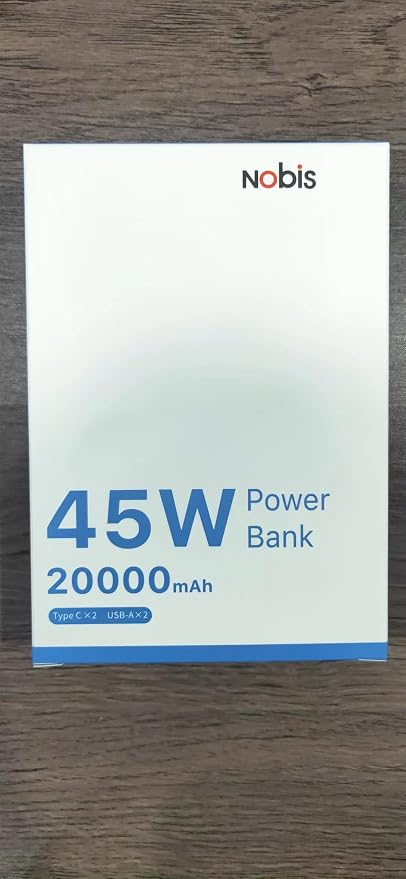 NOBIS Portable Charger, 20000mAh Power Bank, 45W Power Bank Fast Charging - Image 8