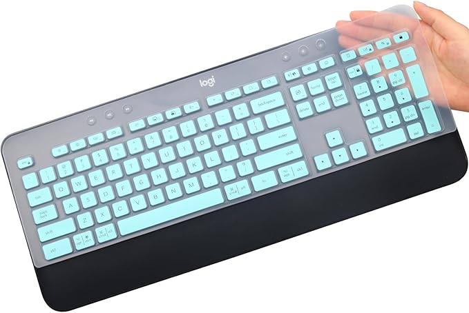 Keyboard Cover Skin for Logitech MK545 MK540 Wireless Keyboard, Logitech MK545 by MUBUY