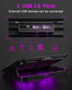 KeiBn Upgrade Laptop Cooling Pad, KeiBn Laptop Cooler 2 Fans - Image 5