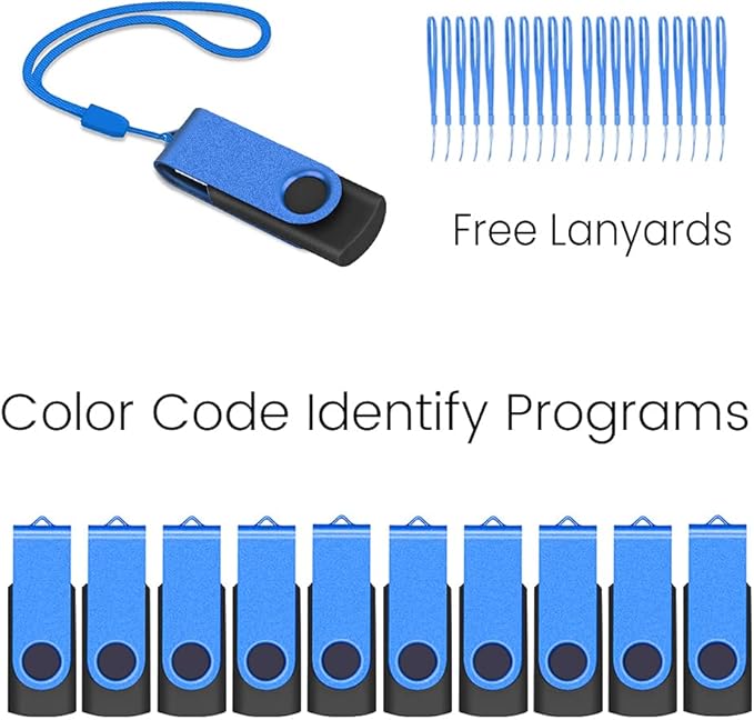 ABLAZE Flash Drives 2GB 20 Pack, USB 2.0 Thumb Drive Bulk - Image 5