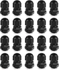 Cable Gland 20 Pack 1/4" NPT Waterproof Adjustable Connector Strain Relief Cord by CGELE