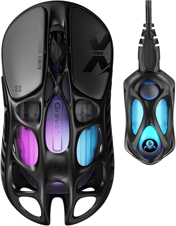 GravaStar Mercury X Pro Wireless Gaming Mouse, Come by GravaStar