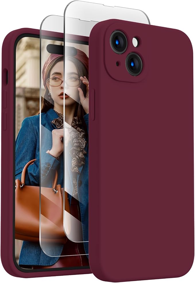 FireNova Designed for iPhone 15 Plus Case, Silicone Case with, Soft by FireNova