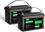HQST LiFePO4 Battery 100ah Lithium Battery, 12V Lithium Iron Phosphate Battery by HQST