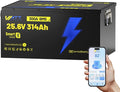24V 314Ah LiFePO4 Lithium Battery 300A BMS, Full Metal Case Aluminum Frame by Wattcycle