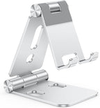 OMOTON Foldable Cell Phone Stand, C4 Portable Aluminum Phone Holder, Adjustable by OMOTON