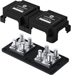 400A Bus Bar 8 M10 Terminal Studs Modular Design Tin Plated Copper Distribution by AMOMD