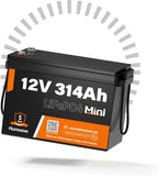 12V 314Ah LiFePO4 Lithium Mini Battery, Max. 4019Wh Energy, 15000+ Deep Cycles by HumsiENK