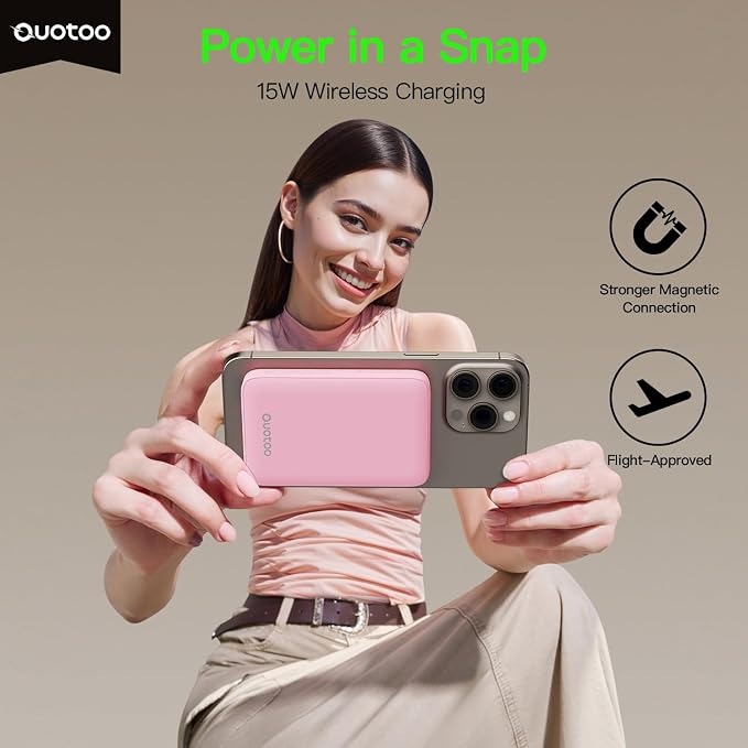 2025 Magnetic 15W Power Bank for iPhone, 5000mAh Magsafe Battery Pack - Image 2