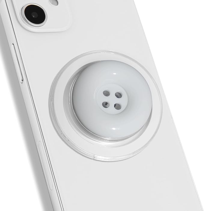 Solid Color Button Phone Grip – Minimalist Design, Durable and Lightweight by OnTheGripofficial