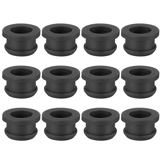 PATIKIL 12mm / 1/2 Inch Drill Hole, 3/8 Inch ID Rubber Grommets by PATIKIL