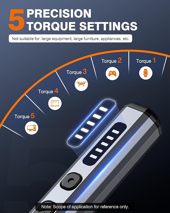 JOREST Mini Electric Screwdriver, Precision Set - Image 3