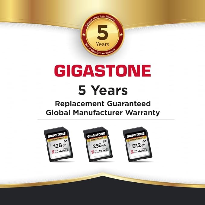 GIGASTONE 128GB SD Card, 4K Camera Pro MAX, A2 4K SDXC Memory Card High Speed - Image 8