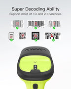 Inateck 2D Barcode Scanner, Wireless Bluetooth QR Code Scanner - Image 2
