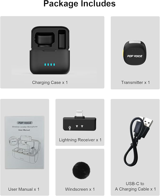 Mini Microphone for iPhone 14/13/12, Lightning Wireless Mic - Image 8