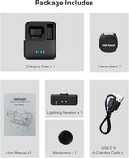 Mini Microphone for iPhone 14/13/12, Lightning Wireless Mic - Image 8