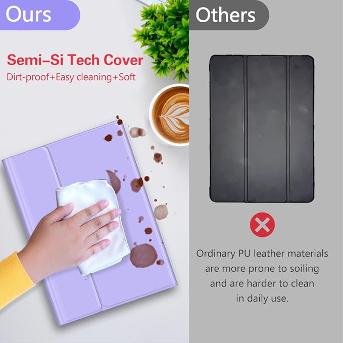 Keyboard Case for Samsung Galaxy Tab A9 Plus 5G 11 inch 2023, 7 Color Backlit - Image 3