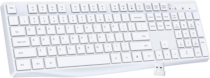 Lovaky Wireless Keyboard, 2.4G Ergonomic Wireless Computer Keyboard, Enlarged by LovakyOfficeExpert