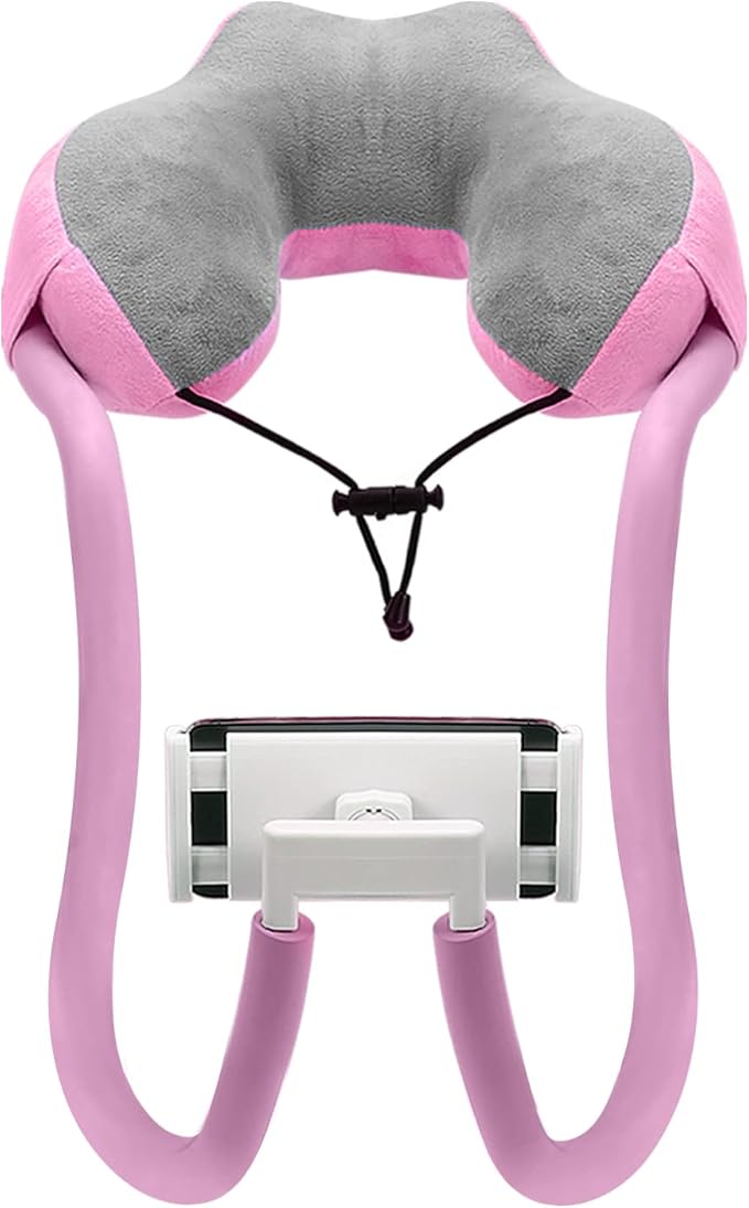 MoKo Neck Phone Holder, 360 Rotatable Gooseneck Pillow Stand, Fits 4"-11" by MoKo