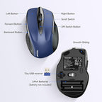TECKNET Wireless Mouse for Laptop, Silent Mouse Quiet Click, Computer Mice - Image 8