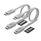 2FT USB 4 Cable, 240W Short C Cable Fast Charging, 40Gbps High Speed Data by SUMPK