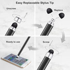 Stylus Pens for Touch Screens 12 Pack Linfanc Stylus Pen for iPad High - Image 3