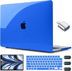 CISSOOK Compatible with MacBook Air 13.6 inch Case Blue 2022 2024 2025 Release by CISSOOK