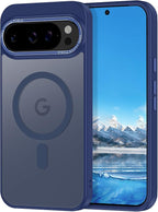 Magnetic for Google Pixel 9/Pixel 9 Pro Case, Shockproof Slim Translucent Matte by Casehas