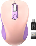 Trueque Wireless Mouse for Laptop, 2.4GHz Ergonomic Computer Mouse by Trueque
