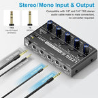 LZSIG Mini Audio Mixer, Stereo Line Mixer - Image 3