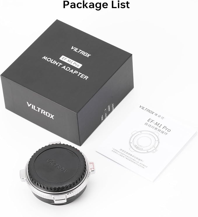 VILTROX EF-M1 Pro Lens Adapter, Auto Focus Ring Mount Adapter Lens Converter - Image 9