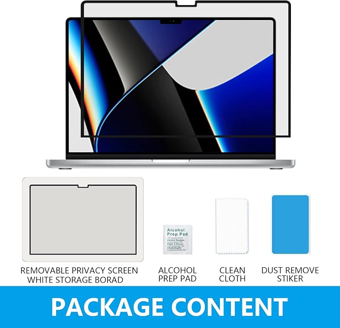 FILMEXT Macbook Pro 16 inch Privacy Screen Protector, Bubble Free Privacy Screen - Image 9