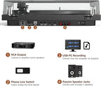 Udreamer Vinyl Record Player, Turntable - Image 4