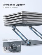 Lamicall Adjustable Laptop Stand, Portable Laptop Riser, Aluminum Laptop Stand - Image 5