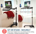 LEVO G2 V16 Mobile Laptop Stand Desk Rolling Cart - Image 4