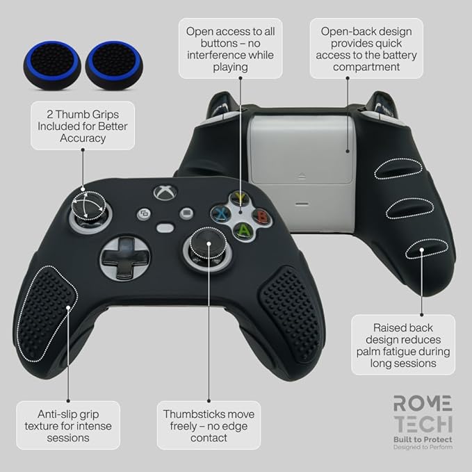 for Xbox Controller Series X/S Silicone Protective Cover, Soft Skin Xbox - Image 4