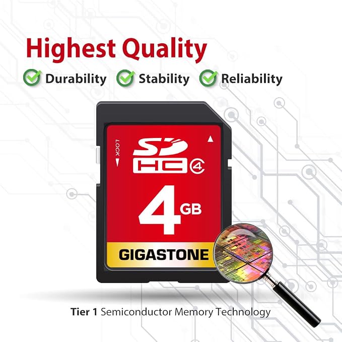 GIGASTONE 4GB SD Card 10-Pack SDHC Class 4 Memory Card - Image 7