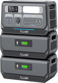 ALLWEI 2400W Portable Power Station and 2x B200 PRO Expansion Battery, 6144Wh by ALLWEI