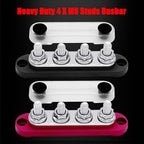 4 x M8 Studs Power Distribution Block Bus Bar 12V, Ampper 4.3" 200A Marine - Image 3